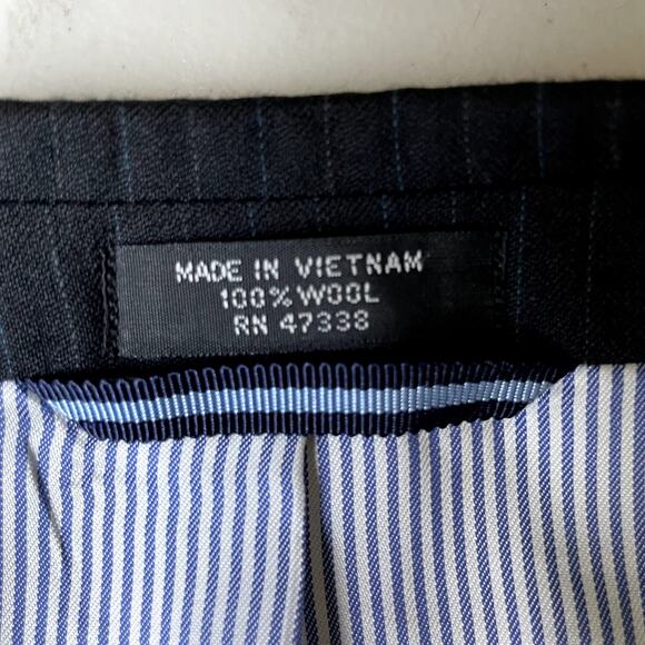 Tommy Hilfiger Black Pinstripe Jacket - Picture 4 of 8